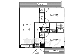 大阪府枚方市町楠葉2丁目（賃貸マンション2LDK・2階・57.90㎡） その2