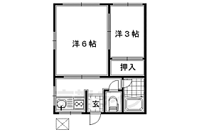 マンション暁 203 ｜ 京都府京都市伏見区新町11丁目（賃貸アパート2K・2階・24.00㎡） その2