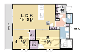 リッツコート 101 ｜ 京都府京都市伏見区深草大亀谷大山町（賃貸アパート2LDK・1階・63.36㎡） その2