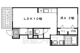 プロムナード醍醐II 102 ｜ 京都府京都市伏見区醍醐上ノ山町（賃貸アパート1LDK・1階・37.76㎡） その2