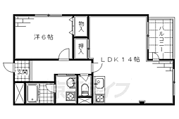 グレースＨＡＹＡＭＡ 3階1LDKの間取り