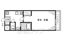 ハイツモアライフ 1階1Kの間取り