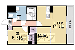 ＰＩＡＦ 3階2LDKの間取り