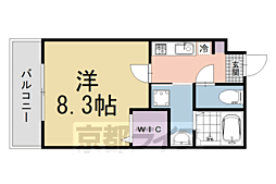 サクシード伏見京橋2ｎｄ 3階1Kの間取り