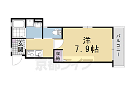 仮）石田内里町ハイツ 2階1Kの間取り