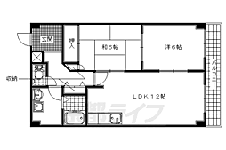 サン・コート吉野 2LDKの間取図画像