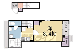 マウントック・カナサ 1Kの間取図画像