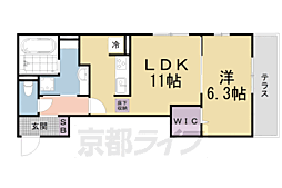京都地下鉄東西線 御陵駅 徒歩12分 1階/-