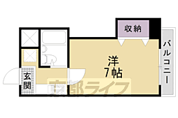 甍・林治 1Kの間取図画像