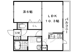 BURIRANTE 1LDKの間取図画像