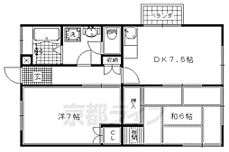 プチメゾン 2DKの間取図画像