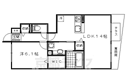 セジュール623 1LDKの間取図画像