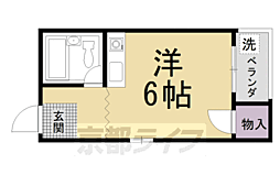 共生マンション ワンルームの間取図画像