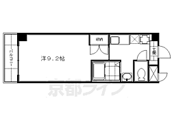 サンシード桃山 1Kの間取図画像