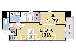 仮)四条富小路マンション 1LDKの間取図画像