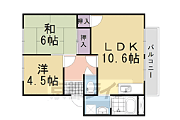 メゾン幹 2LDKの間取図画像
