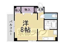 ドマーレ府庁前 1Kの間取図画像