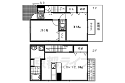 サルドセジュール 2LDKの間取図画像