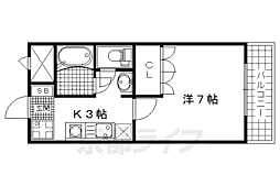 プレリュード 1Kの間取図画像