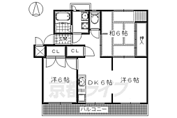 円明寺ヶ丘団地M棟 4階