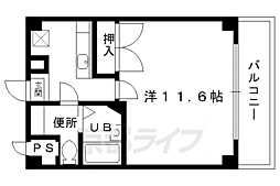 レ・タン・ドゥ・ラ・メールCK1 1Kの間取図画像