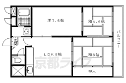 SAKIZOVilla烏丸四条 3LDKの間取図画像