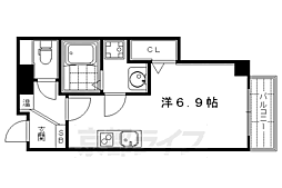Artdevivre ワンルームの間取図画像