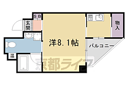 ケイズエイト 1Kの間取図画像