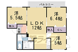 パストラル 3LDKの間取図画像