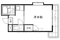 メゾンイースター 1Kの間取図画像