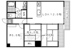 ヴィラ大成さが 3LDKの間取図画像