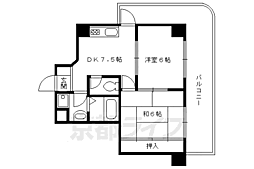セノータ 2DKの間取図画像