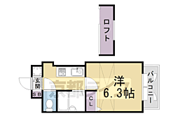 D'sLYRA 1Kの間取図画像