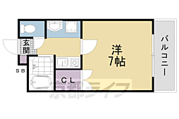 グレイシー西ノ京 1Kの間取図画像