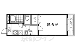 アドラブール 1Kの間取図画像