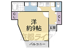 Habitation西洞院 1Kの間取図画像