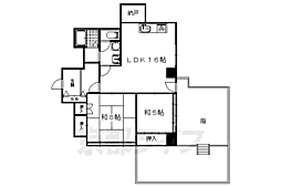 カームネス 2LDKの間取図画像
