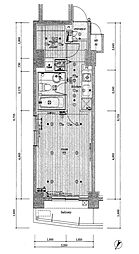 東京メトロ丸ノ内線 赤坂見附駅 徒歩4分の賃貸マンション 10階1Kの間取り