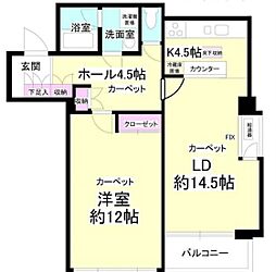 間取図画像 1LDK