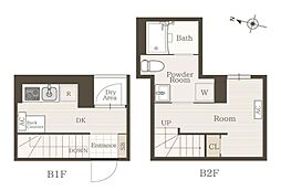 プレニーズ護国寺PREMIER 1DKの間取図画像