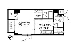スプリーム九段 1DKの間取図画像