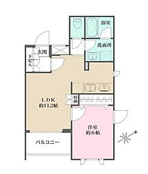 ACPレジデンス文京春日 1LDKの間取図画像