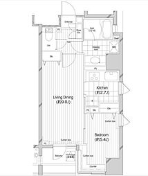 コンフォリア二番町 1LDKの間取図画像