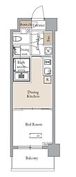 グランカーサ四谷 1DKの間取図画像