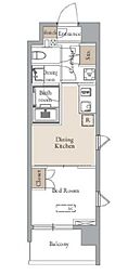 グランカーサ四谷 1DKの間取図画像
