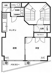 グンショウ二番町ビル 1LDKの間取図画像