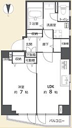 パーク・ハイム文京春日 1LDKの間取図画像
