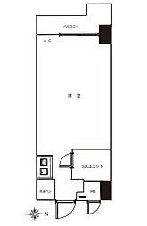 グランドメゾン飯田橋 ワンルームの間取図画像