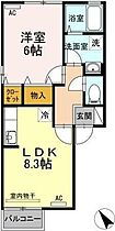 セントポーリア助任 201 ｜ 徳島県徳島市下助任町3丁目51-8（賃貸アパート1LDK・2階・37.09㎡） その2