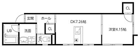 ピース・ラ・ヴェスタ 406 ｜ 徳島県徳島市秋田町5丁目（賃貸マンション1DK・4階・30.67㎡） その2